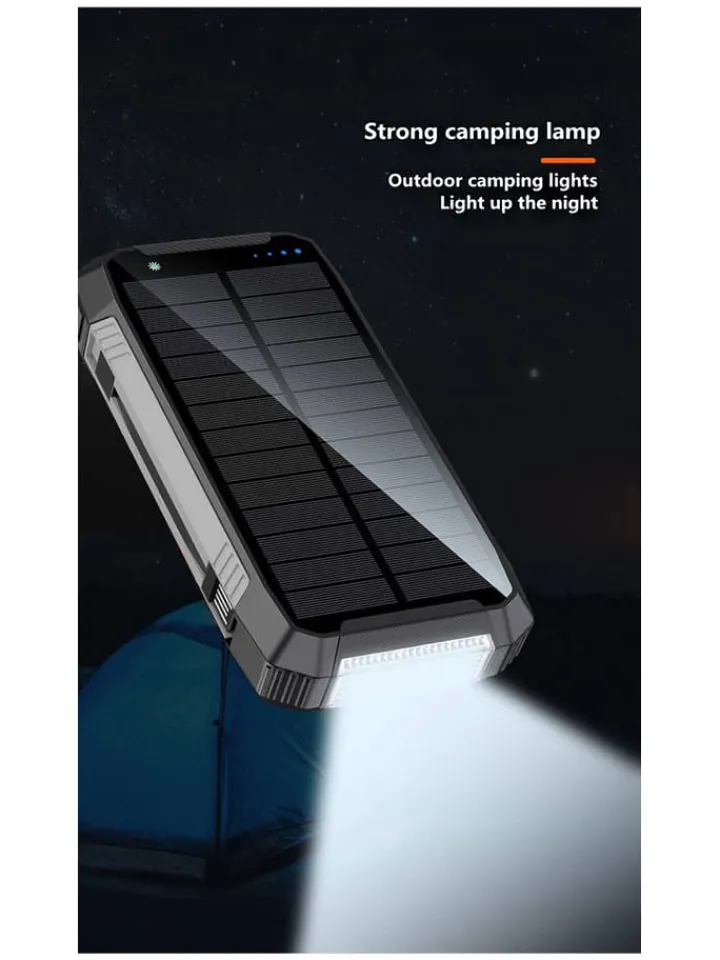 SWEET ACCESS Technikzubehör<Solar-Powerbank 30.000 mAh in Grau