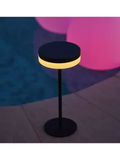 lumisky Außenleuchten|Außenbeleuchtung<Solar-Tischleuchte "Vivia Mini" in Schwarz - (H)27,2 x Ø 15,5 cm