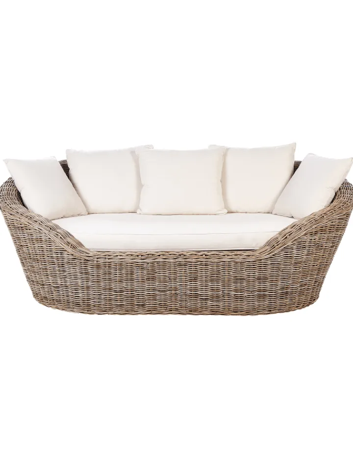 Beliani Gartenmöbel<Sonneninsel CAVO in /Beige - (W) 227 x (H) 80 x (L) 124 cm