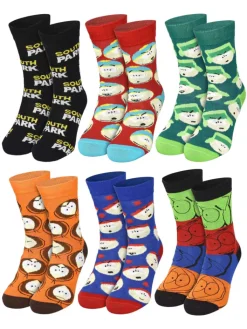 South Park Adventskalender<Socken Adventskalender mit 12 Paar Socken kurz und lang in Mehrfarbig