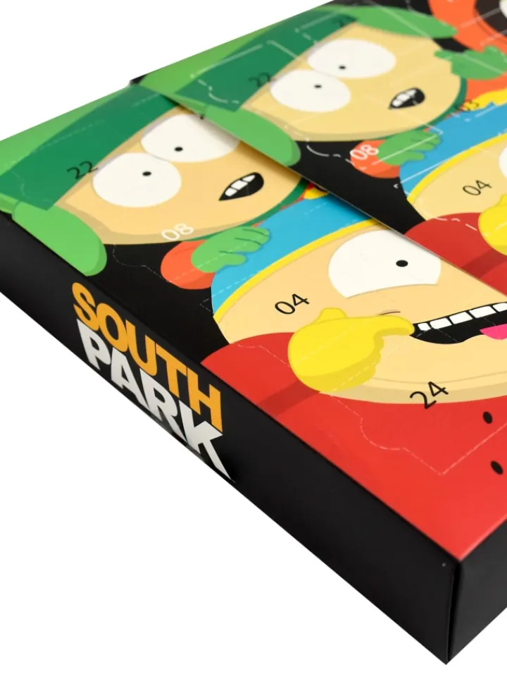 South Park Adventskalender<Socken Adventskalender mit 12 Paar Socken kurz und lang in Mehrfarbig