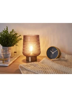 Pauleen Tischleuchten<Sparkling Glamour mobile Tischleuchte Timer Batterie Grau