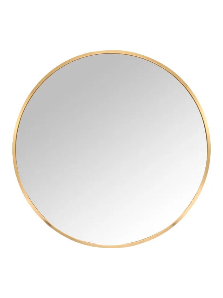 relaxdays Spiegel<Spiegel in Gold - 60 cm