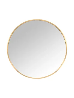 relaxdays Spiegel<Spiegel in Gold - 40 cm