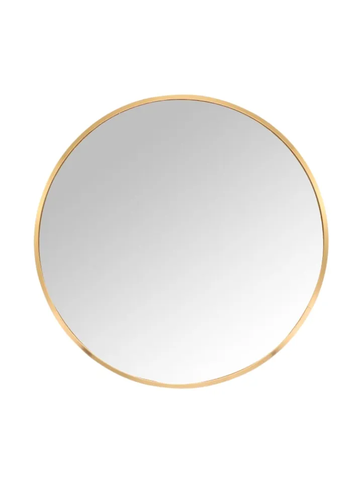 relaxdays Spiegel<Spiegel in Gold - 40 cm