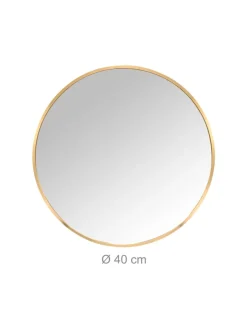relaxdays Spiegel<Spiegel in Gold - 40 cm