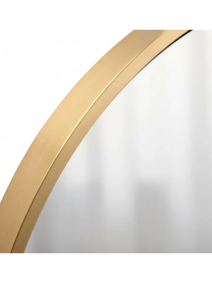 relaxdays Spiegel<Spiegel in Gold - 40 cm