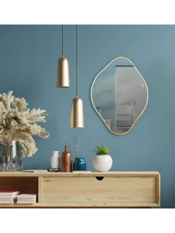Rétro Chic Spiegel<Spiegel in Gold - (L)60 x (B)44 cm
