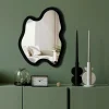 ABERTO DESIGN Spiegel<Spiegel in Schwarz - (B)38 x (H)50 cm