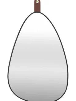 Rétro Chic Spiegel<Spiegel in Schwarz - (H)60,5 cm