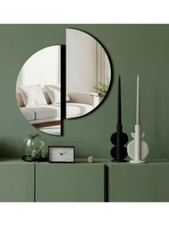 ABERTO DESIGN Spiegel<Spiegel in Silber - (B)44 x (H)50 cm