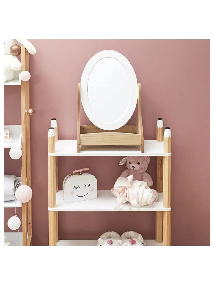 The Home Deco Kids Spiegel<Spiegel in Weiß - (B)32 x (H)49 x (T)24 cm