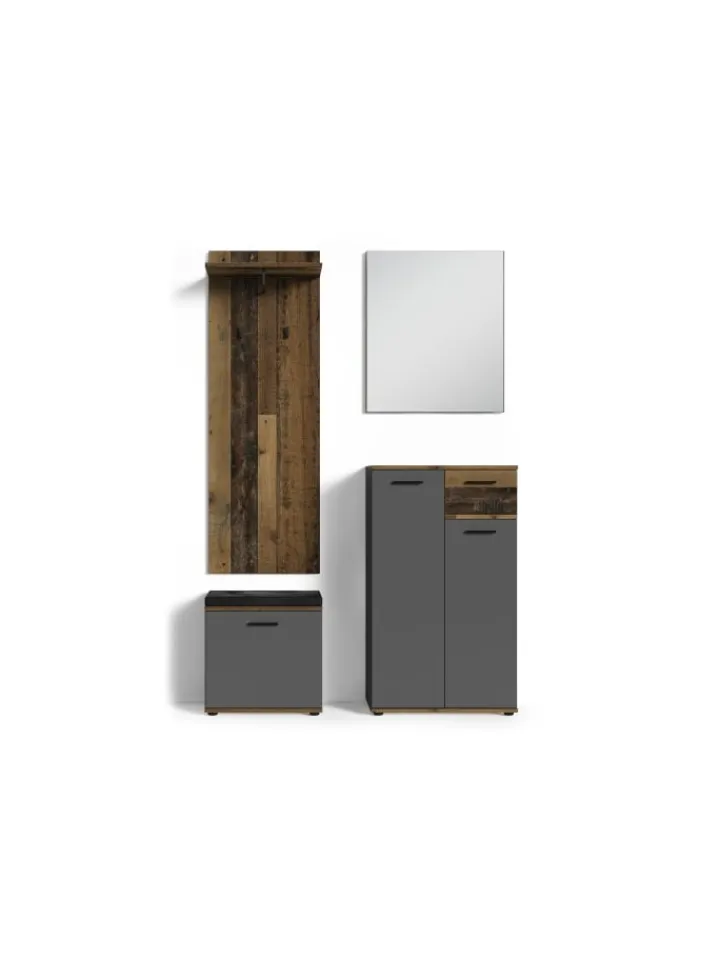 byLiving Spiegel<Spiegel Jakob in Anthrazit - (B) 60 x (H) 70 x (T) 2 cm