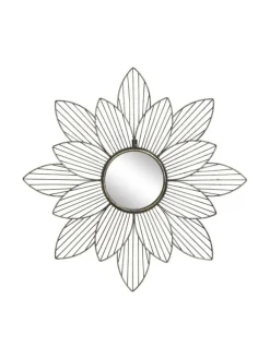 Chic Antique Spiegel<Spiegel mit Blumendekoin antique messing
