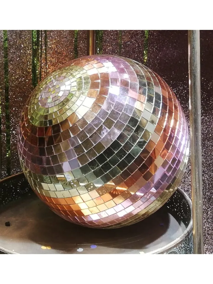 SATISFIRE Lichterketten & Dekobeleuchtung<Spiegelkugel Mirrorball Discokugel D: 15cm in pastellfarben