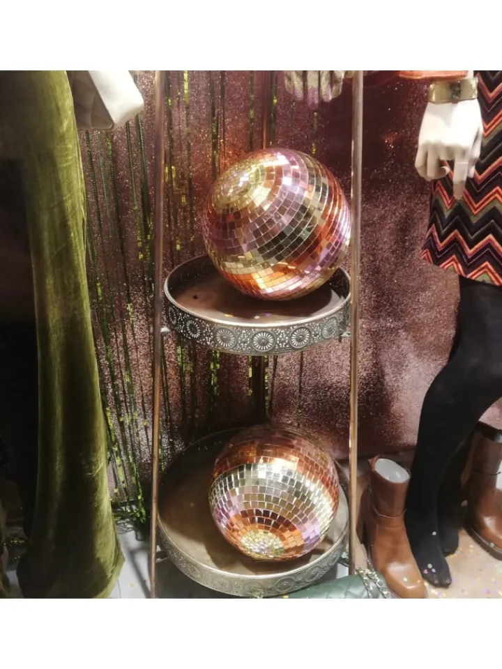 SATISFIRE Lichterketten & Dekobeleuchtung<Spiegelkugel Mirrorball Discokugel D: 15cm in pastellfarben