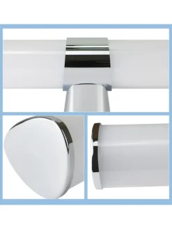 ZMH Wandleuchten<Spiegelleuchte LED in Chrom 15W 4000K Neutralweiß IP44 L 60CM
