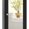 COSTWAY Badmöbel|Badezimmermöbel<Spiegelschrank in Schwarz