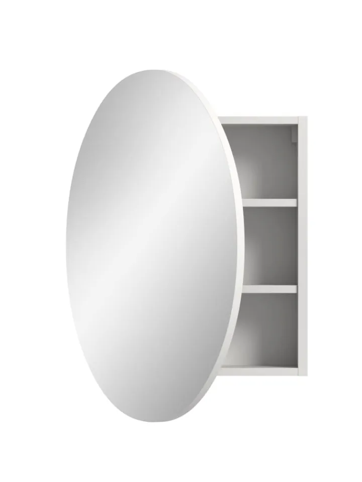 xonox.home Badmöbel|Badezimmermöbel<Spiegelschrank in weiß/weiß - (B) 70 x (H) 70 x (T) 18