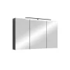 byLiving Badezimmermöbel<Spiegelschrank SPREE in anthrazit - B 100, H 60, T 20 cm