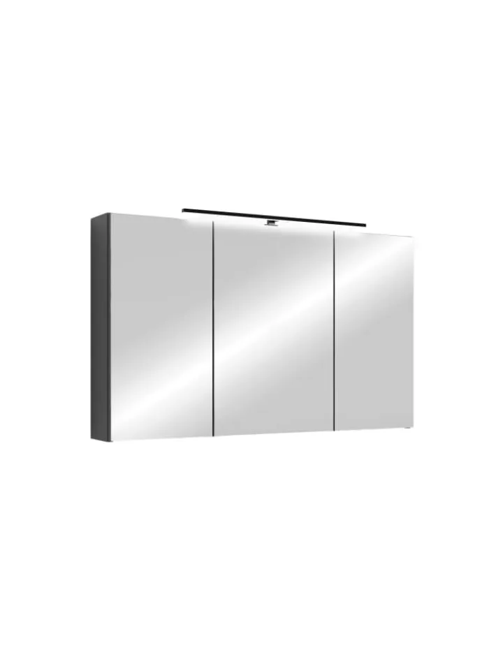 byLiving Badezimmermöbel<Spiegelschrank SPREE in anthrazit - B 100, H 60, T 20 cm