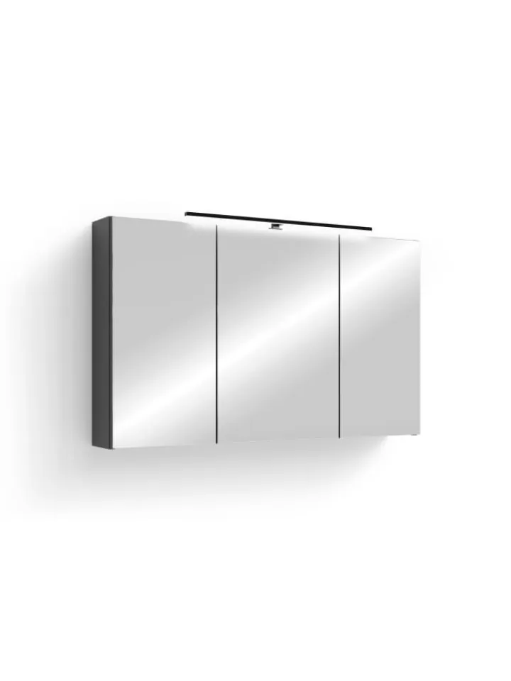 byLiving Badezimmermöbel<Spiegelschrank SPREE in anthrazit - B 100, H 60, T 20 cm