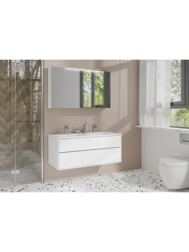 byLiving Badezimmermöbel<Spiegelschrank SPREE in weiß - B 100, H 60, T 20 cm