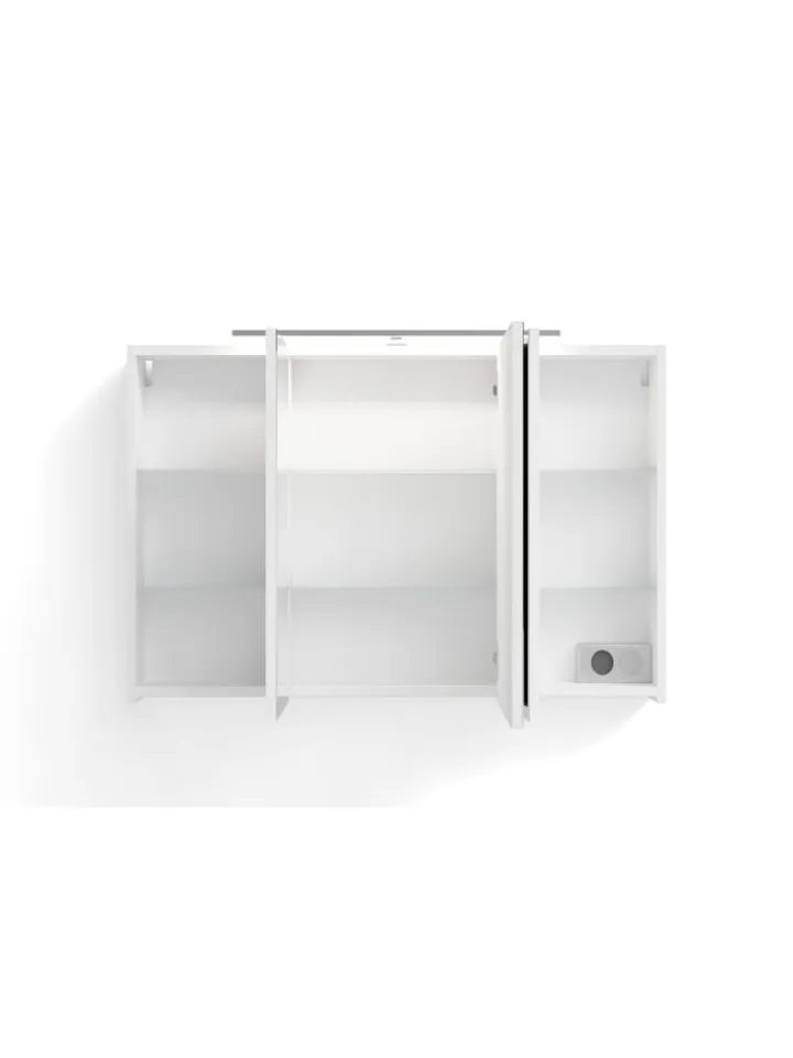 byLiving Badezimmermöbel<Spiegelschrank SPREE in weiß - B 100, H 60, T 20 cm