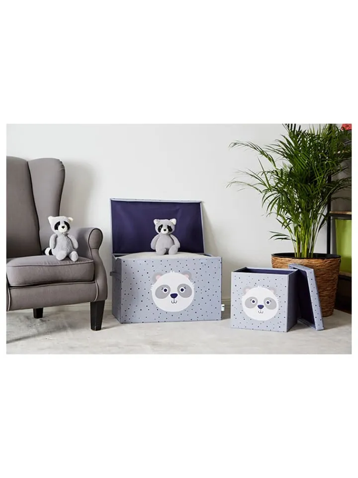 STORE IT Kisten & Körbe<Spielzeugtruhe "Panda" in Grau - (B)62 x (H)39 x (T)37,5 cm