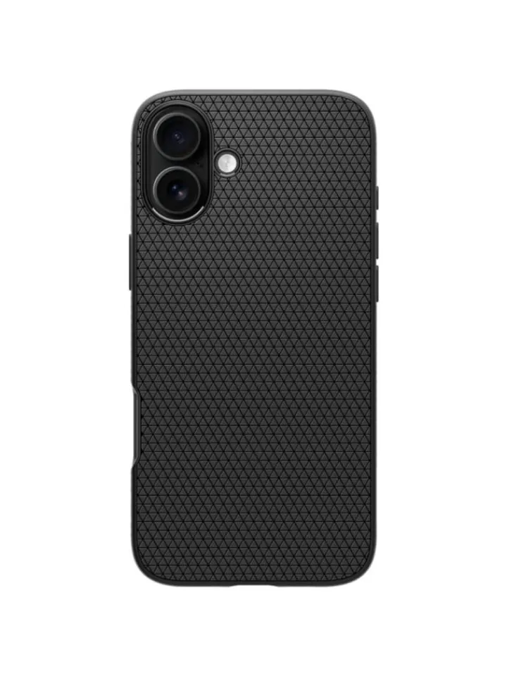Spigen Smartphones & Zubehör<Liquid Air Hülle iPhone 16 Plus Schwarz in Schwarz