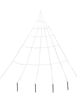 CHAKS Wohndekoration<Spinnennetz in Weiß/ Schwarz - (L)300 cm