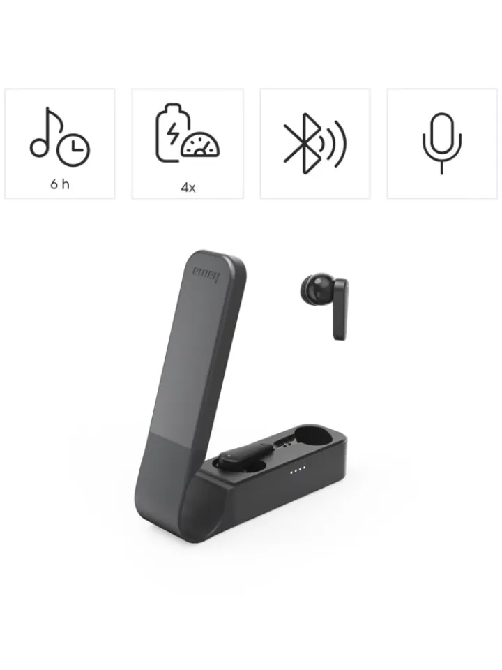 Hama Tv & Audio<Spirit Pocket II, TWS In-Ear, Schwarz in Schwarz
