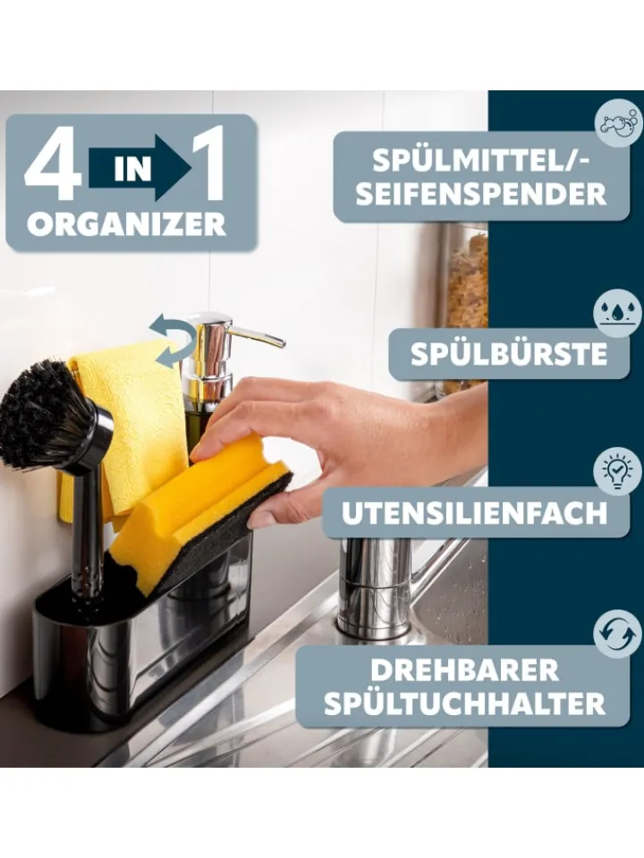 bremermann Putz- & Waschutensilien<Spülbecken Organizer ca. 22 x 21 x 6,7 cm (B/H/T)