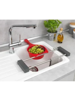 Wenko Weitere Haushaltshelfer<Spülen-Caddy "Cami" in Grau - (B)43,5 x (H)8 x (T)14 cm