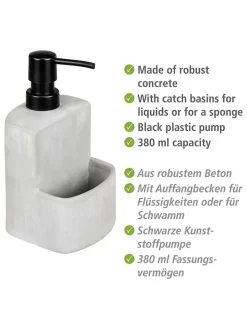 Wenko Putz- & Waschutensilien<Spülmittelspender "Festival" in Grau - 380 ml