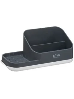 5five Simply Smart Putz- & Waschutensilien<Spülmittelspender mit Organizer in grau