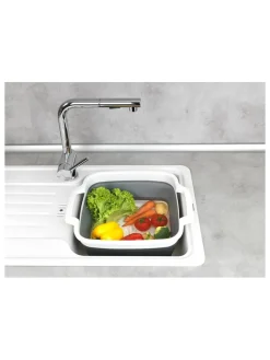 Wenko Putz- & Waschutensilien<Spülschüssel "Sira" in Grau/ Weiß - (B)39 x (H)18 x (T)32,5 cm