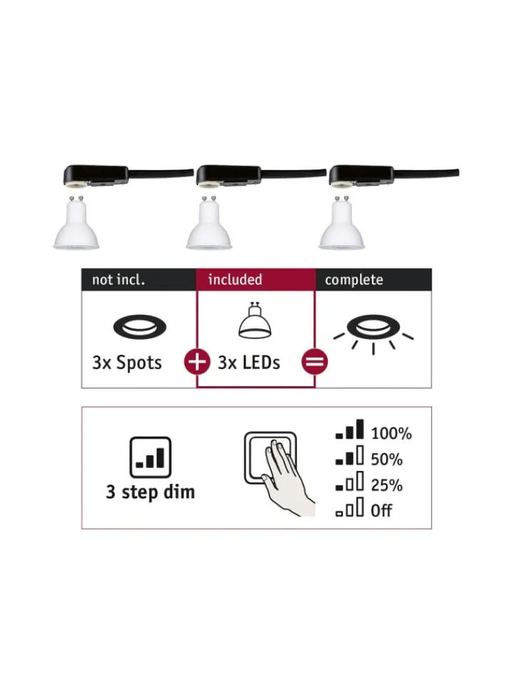 paulmann Leuchtmittel<Standard 230V LED Reflektor 3-Step-Dim G