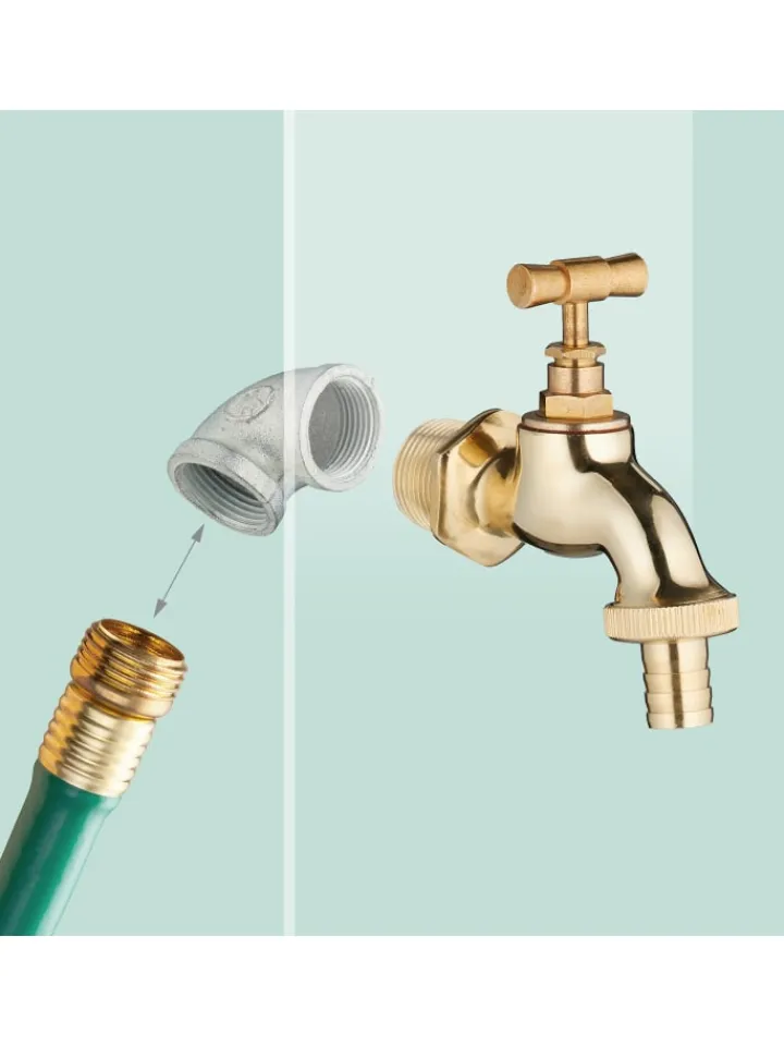 relaxdays Gartendekoration<Standbrunnen in Braun - (B)44,5 x (H)100 x (T)38 cm