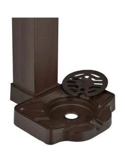 relaxdays Gartendekoration<Standbrunnen in Braun - (B)29 x (H)77 x (T)33,5 cm