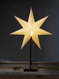 STAR Trading Stehleuchten<Standleuchte "Frozen" in Weiß- (B)52 x (H)80 cm
