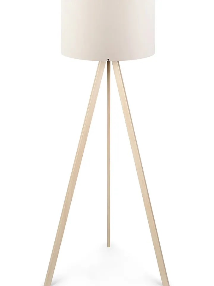 Opviq Stehleuchten<Standleuchte "Ayd" in Creme/ Natur - (H)140 cm