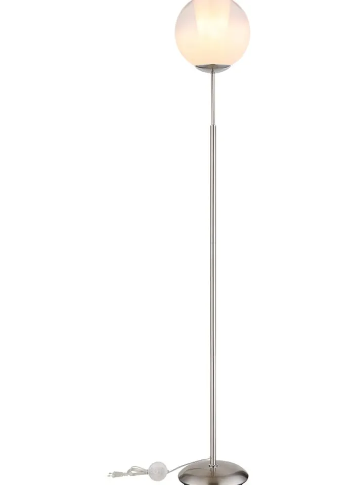 Globo lighting Stehleuchten<Standleuchte ''Barry'' in Silber - (H)154,5 x Ø 25 cm