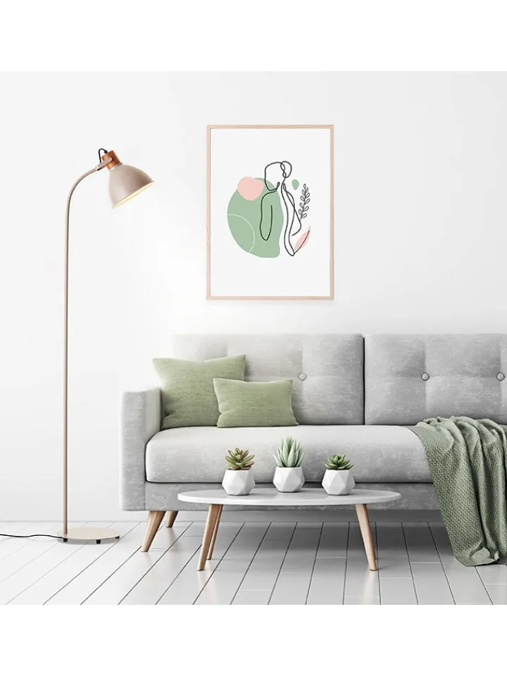 Brilliant Stehleuchten<Standleuchte "Erena" in Taupe - (H)150 cm