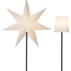 STAR Trading Lichterketten & Deko-Leuchten<Standleuchte "Frozen" in Weiß - (H)76 cm