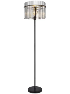 Globo lighting Stehleuchten<Standleuchte "Gorley" in Schwarz/ Grau - (H)152 cm
