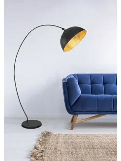 Globo lighting Stehleuchten<Standleuchte "Gottfried" in Schwarz/ Gold - (L)115 x (B)45 x (H)182 cm