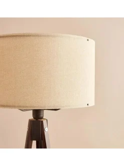 ABERTO DESIGN Stehleuchten<Standleuchte in Creme/ Braun - (H)140 cm
