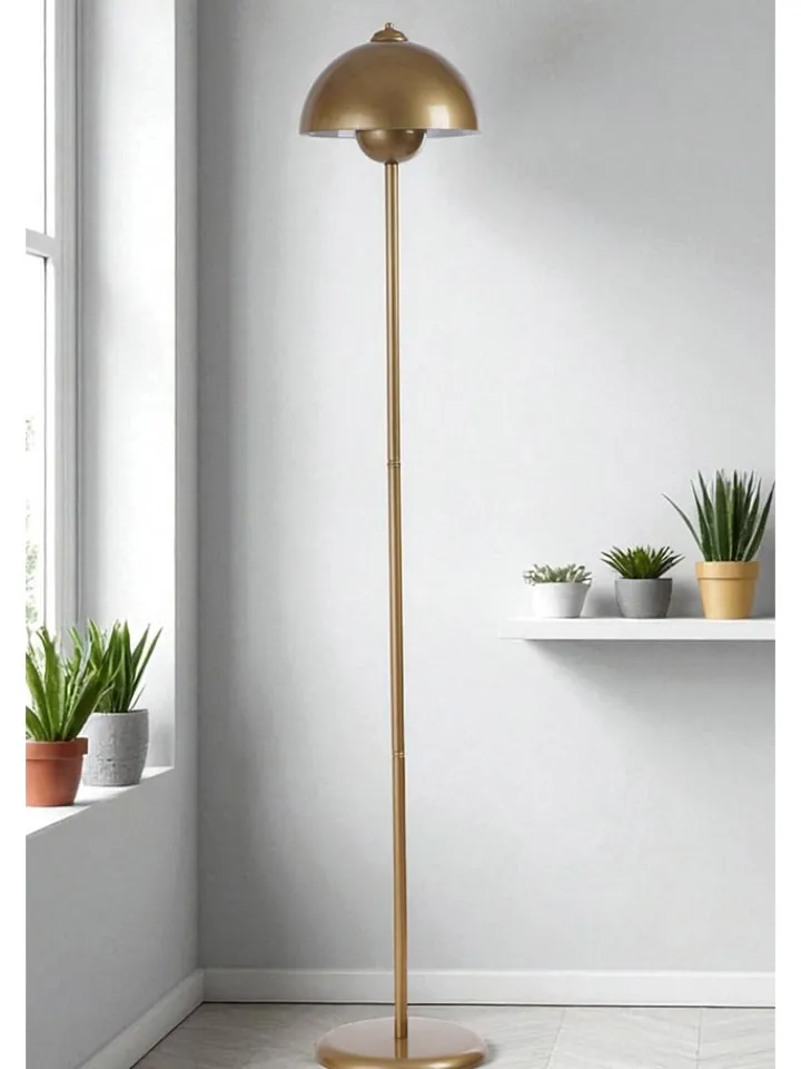 Opviq Stehleuchten<Standleuchte in Gold - (H)145 cm