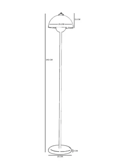 Opviq Stehleuchten<Standleuchte in Gold - (H)145 cm